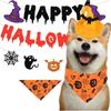 With Bat Spider Halloween Dog Bandana Hat Set Yellow Pet Headgear  Pet Dress Up Supplies