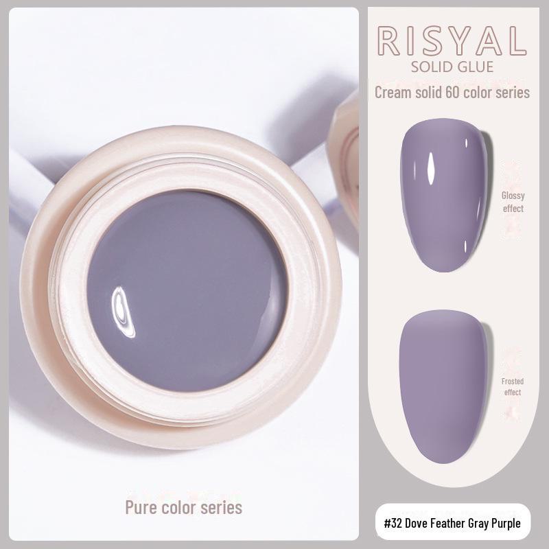 

Лак для ногтей Ice-Clear Solid Cat s Eye - Гладкий кремовый цветной клей null