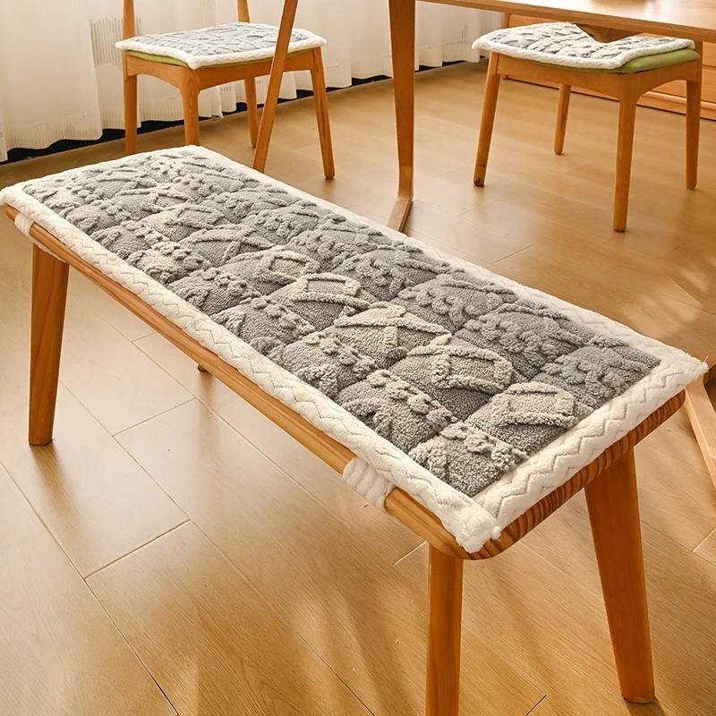 Sofa Erker Kissen Haushalt Plüsch Bankkissen mit Schnürung Stuhlsitz Restaurant Gartenbank Sitz Schaukelsitzkissen