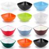 Melamine Imitation Porcelain Square Bowl – Plastic Soup, Dessert, BBQ, Bibimbap, Small Dish for Fast Food.