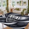 Tappeto in Velluto Cristallo Design Calcio VfB Stuttgart Tappetino Decorativo Morbido per Ingresso Camera da Letto