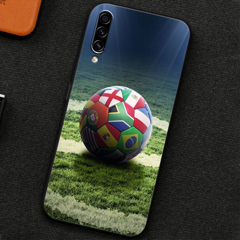 Soft Case For Samsung Galaxy A30 A30S A50 A50S A10S A70 A20S A10 A40 A7 A9 2018 Silicone Back Cover Football Passion Soccer Ball