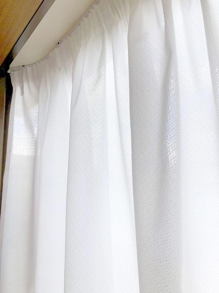 Elegant and stylish bay window lace and made in Japan by 300 x 105 CM596 curtains, multi-functional, heat-blocking, pollen-catching, cool, FCOT, cm,