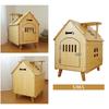 Wooden Pet House Breathable Dog Crate for Cat Puppy Small Medium Dogs