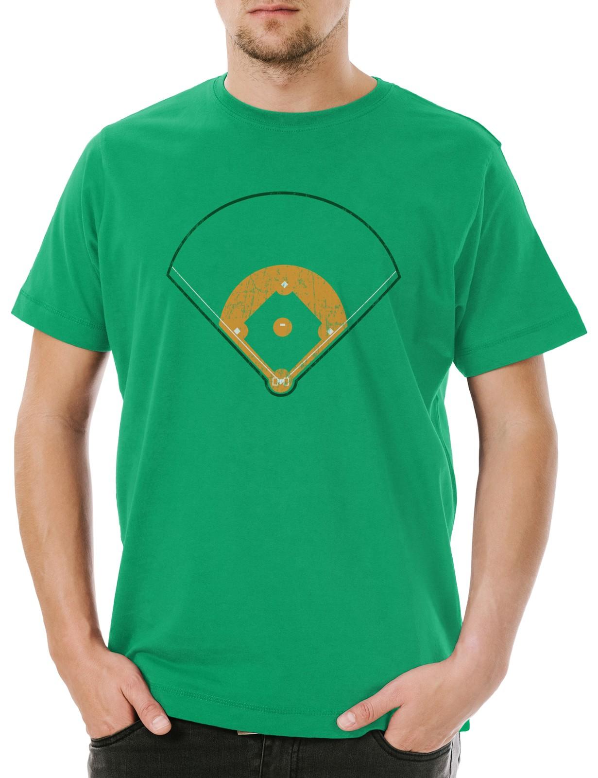 

Baseball Field Herren T-Shirt Mens Womens Tees Top Player Sport Passion Love Addiction Spielfeld XL