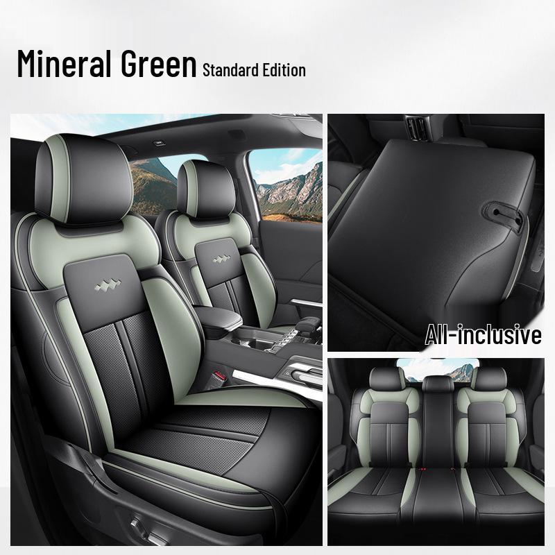 Equation Leopard Titanium 3 Full Leather Breathable Car Seat Cover for All Seasons