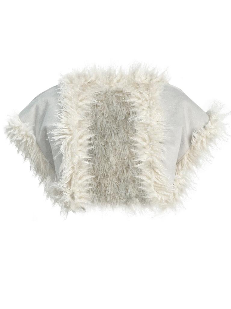 Kimyo [Reversible] Rag Mustang Vest Cream