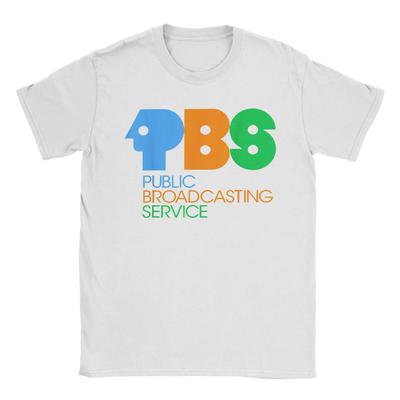 Men T-Shirt Protect P.B.S Save Public Broadcasting Service Vintage 100% Cotton Tee Shirt 80s Nostalgia T Shirts Clothes Gift