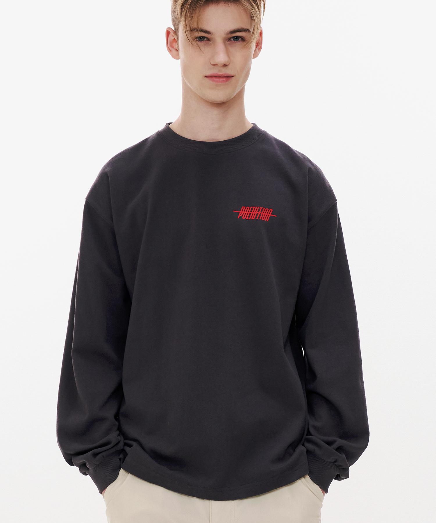 Pollution Basic Long Slv T [Dark Brown] L