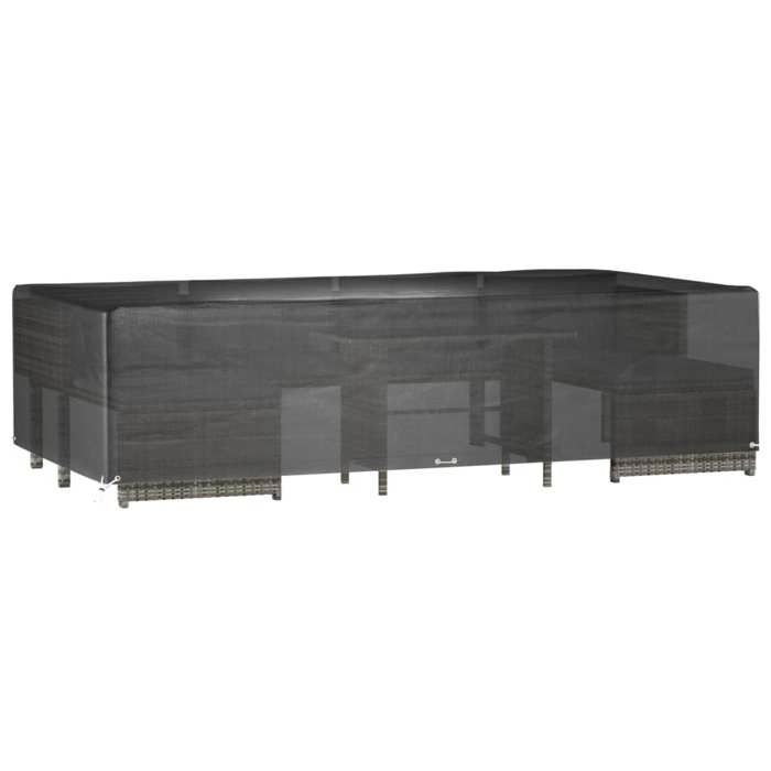 VidaXL Housse de salon de jardin 12 œillets 315x160x75cm rectangulaire 319309