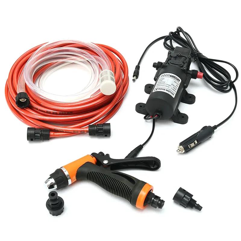 12V 80W 160PSI Car Wash Pump High Pressure Self-priming Electric Portable Washing Machine Cigarette Lighter Water Pump Set
