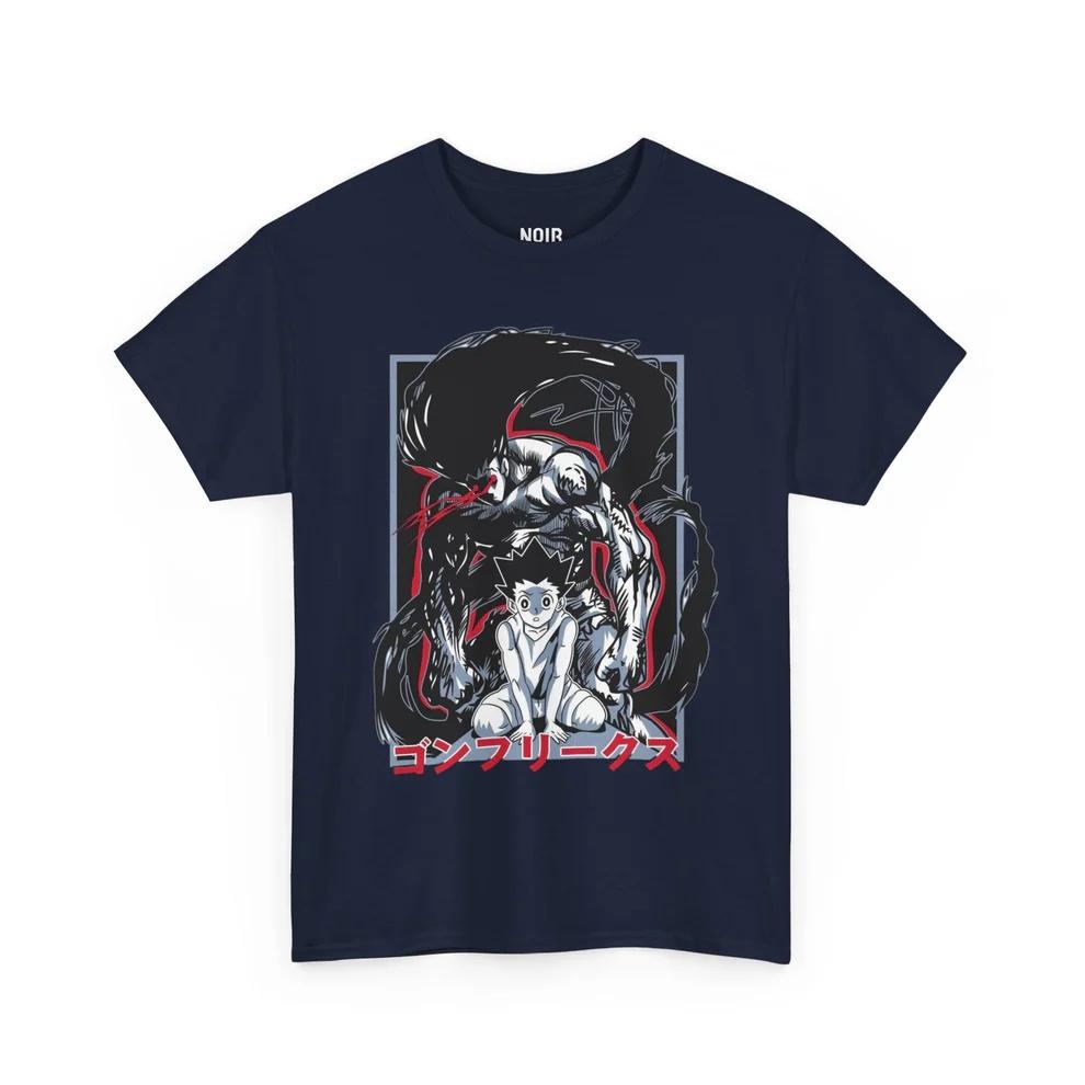 Hunterhunter Gon Dark Aura Pure Cotton Tshirt Unisex And Unisex Anime Style Fashion Comfortable Casual Short Sleeved Tshirt
