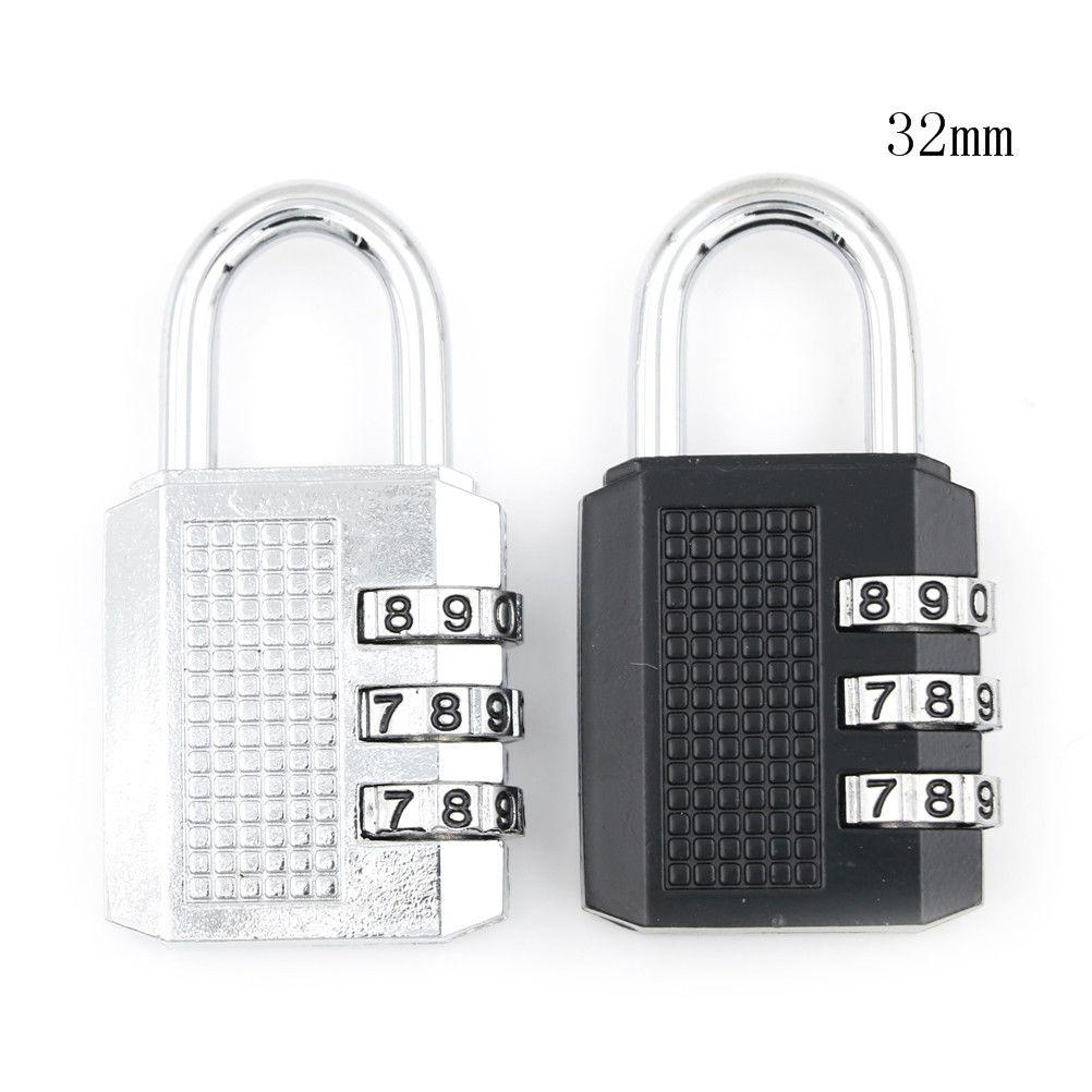 Door Lock Travel Luggage Suitcase Code 26x11x54mm/32x13x60mm Resettable 3 Digit Combination Lock Padlock Tools Hot Sale