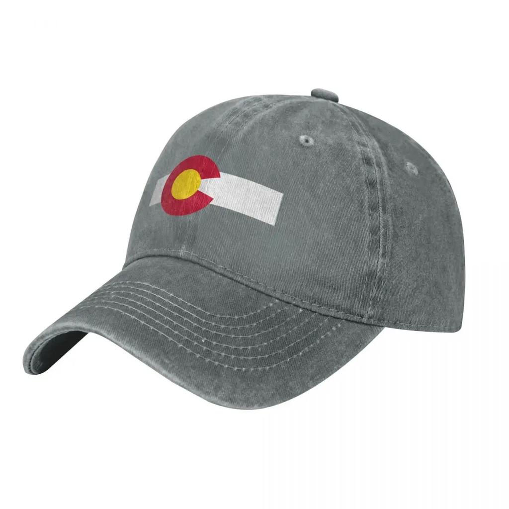 Basic traditional Colorado state flag Baseball Cap New Hat Designer Hat Beach Bag Golf Cap Hats For Women Unisexs