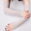 1Pair Summer Lace Long Sleeves Anti-Sunburn Arm Cover Women Breathable Hollow Hand Sleeves Driving Arm Sleeve Fingerless
