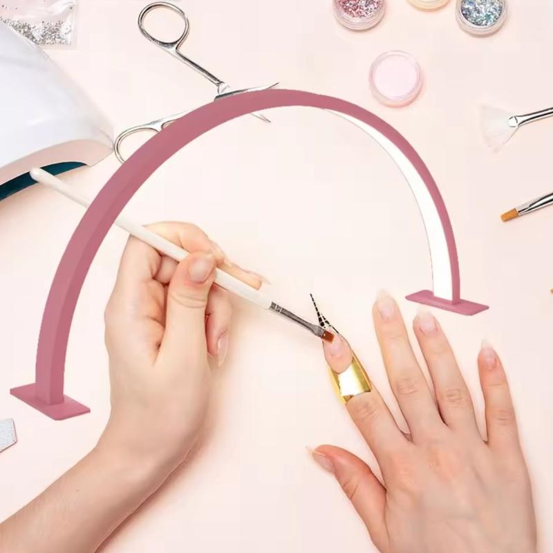 Schreibtischlampen LED Nagellicht Tragbare Tischlampe Nagelhilfsgerät Halbmond U-förmige Nagellampe Schönheitssalon Arbeits-Fülllicht