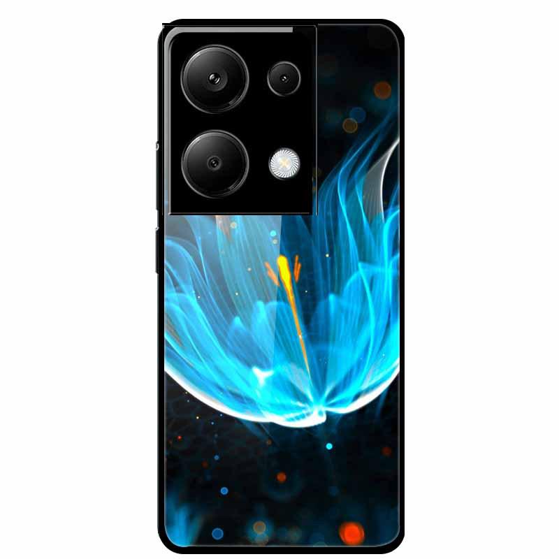 Redmi NOTE 13 PRO 4G Case with Tempered Glass & Aesthetic Color Painting