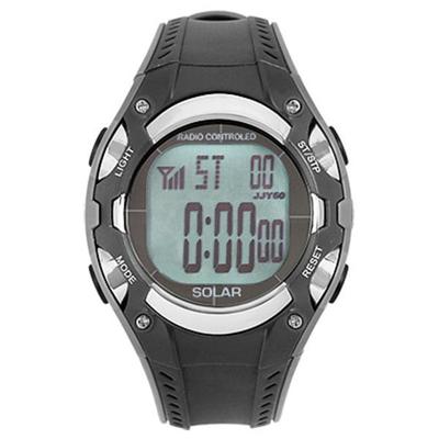 J-AXIS Unisex SRC06-BK (CYBEAT Digital Wave Solar Watch Sun Flame) Round Watch Digital