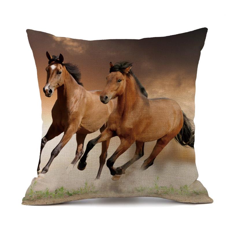 

Наволочка Pentium Horse. Сучасний домашній декор. Поліестер. Автомобільна подушка. Подушка. Диван 40x40cm