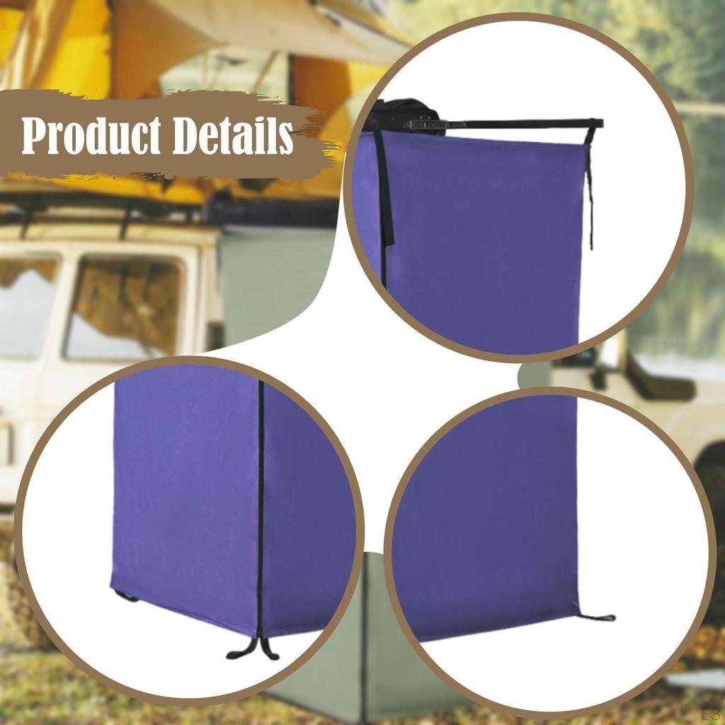 Side Shower Tent for Vehicles, Privacy Screen, Bathroom, Camping, Portable Outdoor Cabin,