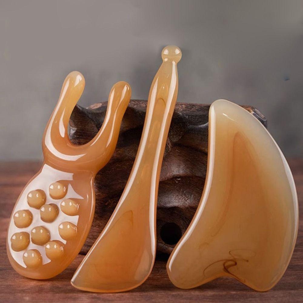 3PCS Hot Resin Face Guasha Massage Reduce Puffiness Relaxing Gua sha Spa Massager Nose Lifting Massage Scraper Body Facial Skin
