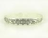 Ethnic Tibetan Miao Silver Vintage Carved Open Bangle Women's Jewelry