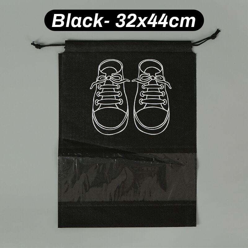 

50/10x Large Shoe Bags Non-Woven Waterproof Non-Woven Cloth Shoe Storage Bag Portable Travel Packing Pouch Drawstring Organizer 10PCS
