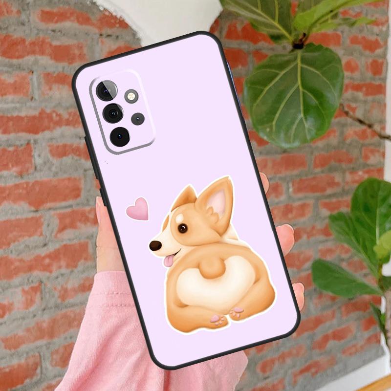 Cartoon Corgi Dog Shiba Inu Phone Case For Samsung Galaxy A15 A25 A55 A54 A34 A14 A35 A52 A32 A12 A51 A71 A13 A33 A53