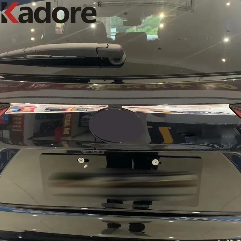 For Toyota Highlander Hybrid    2024 Chrome Car Rear Trunk Lid Cover Trim Tailgate Molding Garnish Strip Accessories