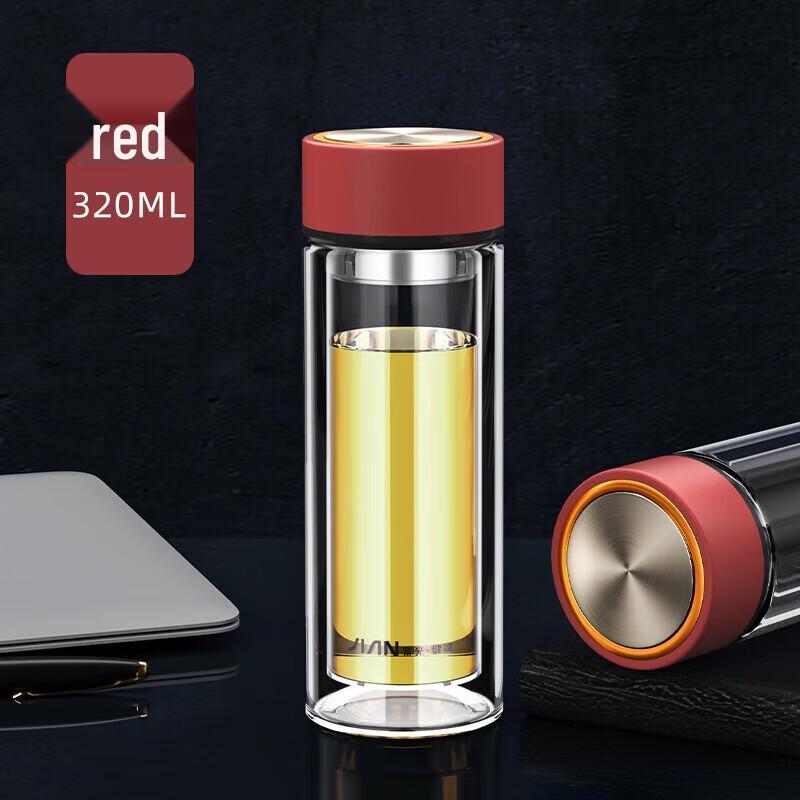 FUGUANG Siming Double-Layer Glass Mug with Lid