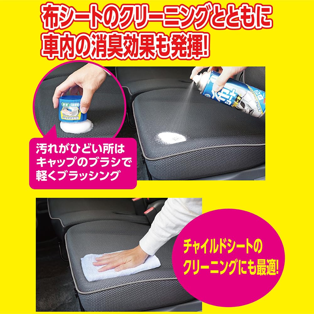 Soft 99 02051 Car Care New Cloth Seat for Car Cloth Seats, Mattes, Synthetic Leather, Plastic Surfaces
