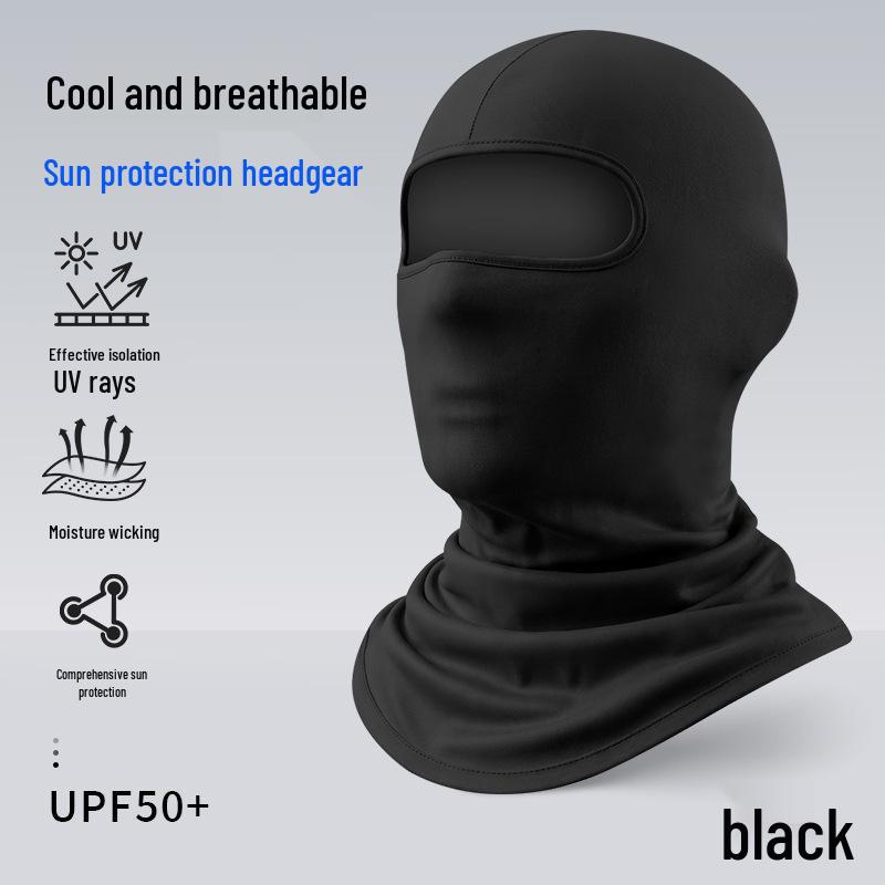 Quick-Dry Multifunctional Summer Cycling Face Mask: Breathable, Sun-Protective, Ice Silk Balaclava & Headband