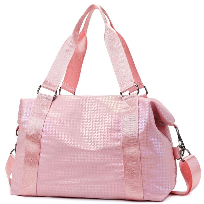

Travel bag, gym bag, portable yoga bag for women, with dry and wet separation, waterproof, large capacity luggage bag, suitable for short trips and розовый