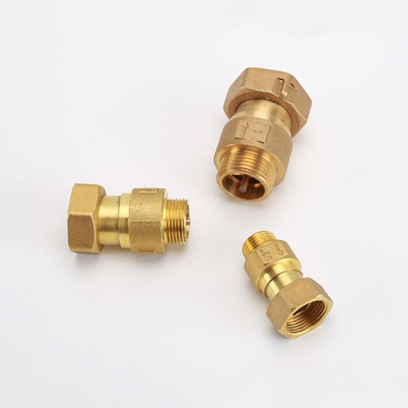 1/2" 3/4" 1" BSP Pneumatic Check Valve Connector DN15/20/25 Hose Tube Air Gas One Way Valve Water Meter/Pump Brass Pipe Fitting
