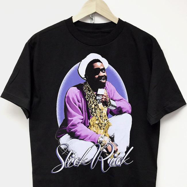 T-shirt graphique Slick Rick vtg années 90 y2k old school hip hop streetwear nas rap tee T-shirt Unisexe