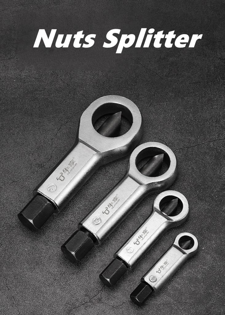 Heavy-Duty Nut Screw Splitter Set Remover Tools Nut Breaker Tool Durable Portable Manual Remover Extractor Hand Splitting Tool