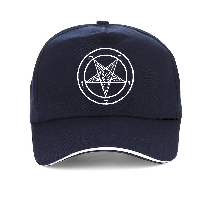 Pentagram Gotický Okultní Satan Kšiltovka Nová Pánská Dámská Tátova Čepice Letní Volnočasová Truckerka Unisex Snapback Klobouky Gorras