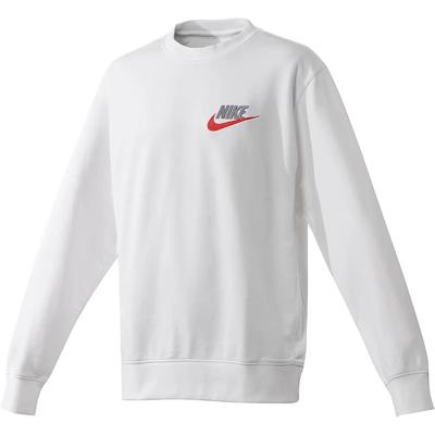 Nike Felpa Girocollo Ricamata con Logo del Club Uomo Felpe Bianco FB7685-100