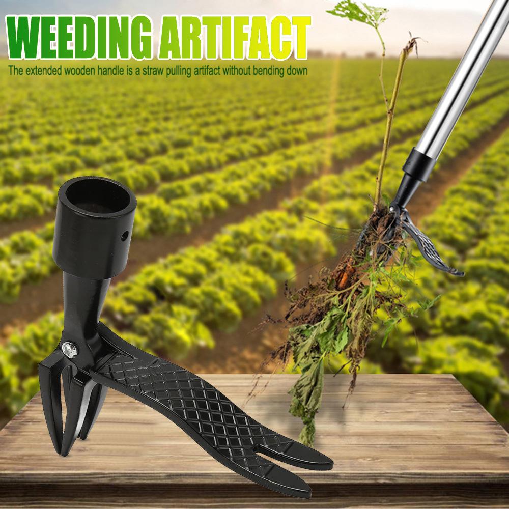StandUp WeedPuller Manual No-Bend Root Extractor Clamp Weeder Tool Granden Tool
