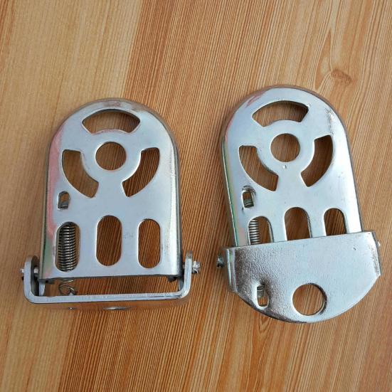 1 Pair Bike Foot Peg Strong Loading Folding Steel Anti-rust Bike Foot Footrest Pedal for MTB