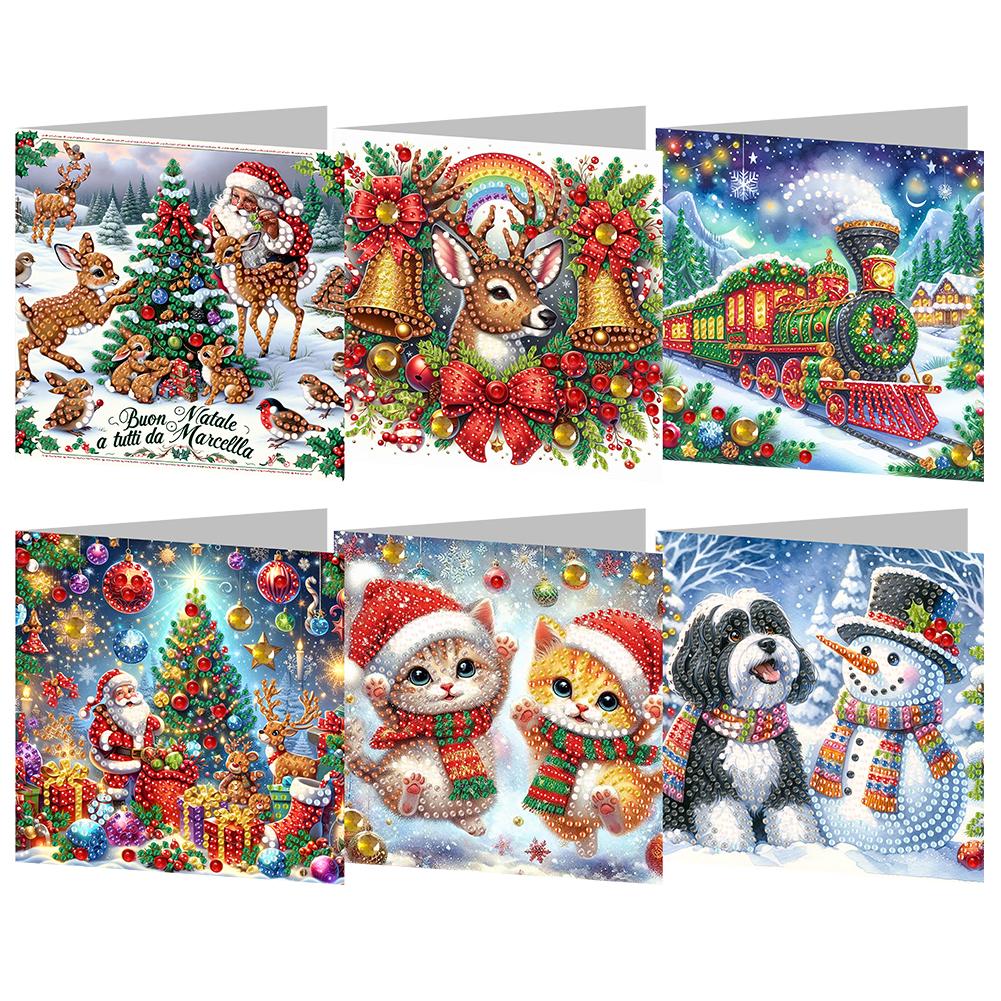 Diamond Painting Christmas Cards Diamond Painting Greeting Cards DIY Diamond Art Cards Arts Crafts for Birthday Thanksgiving Day