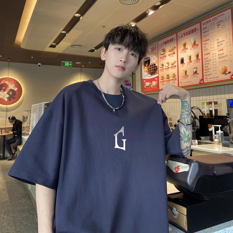 Men's Summer 2023 Loose Fit Short Sleeve Streetwear T-Shirt