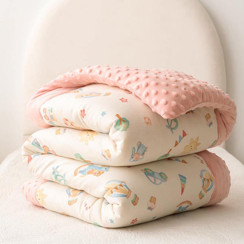 Class A Children's Cotton Double-Layer Gauze Quilt - All Seasons Soybean Core