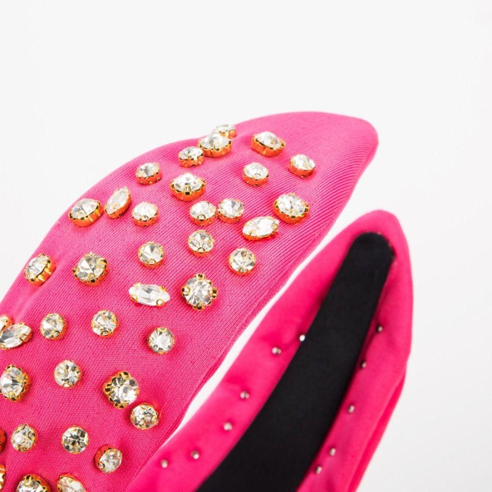 Full Diamond Knotted Headband Exaggerated Design Rhinestone Headband Women's Hair Accessories