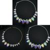 Water Diamond Geometric Drop Necklace For Party And Gift For Women