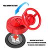 Metal 3D Steering Wheel Pattern Push Start Button Cover For Cars With 3 Color Option Universal Fit Easy Installation