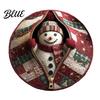 Entryway Christmas Runner 3D Rug Illusion Area Round Decorative Soft Comfortable Seasonal Rug Floor Mat Festive Carpet for Indoor Home Living