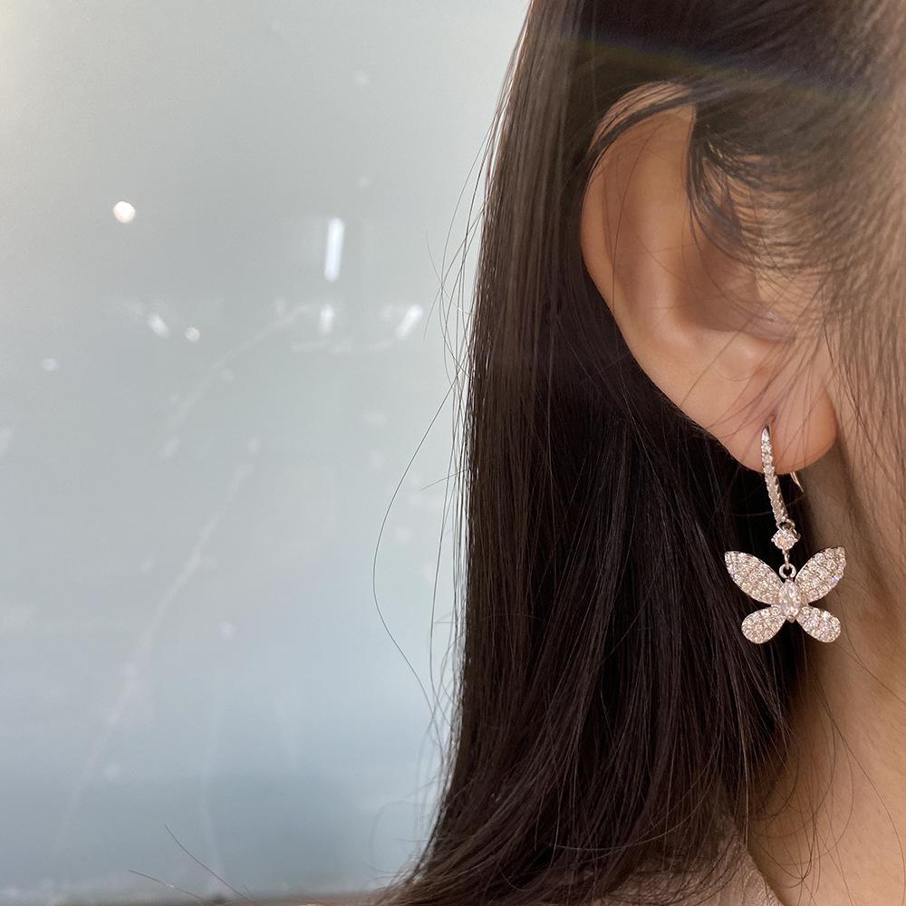 Gica Gema 5A Zircon Earrings 925 Sterling Silver 3*6mm Drop Earrings Unique Design Romantic Fine Jewelry Wedding Party Gifts New Trend