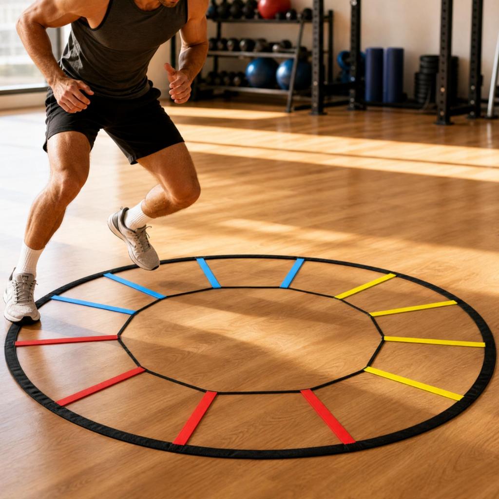 Oxford Cloth Agility Ladder Portable for Conditioning Workouts, Fitness Trainers