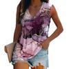 Summer New Gradient 3D Print Tank Top Women Fashion Casual V-Neck Sleeveless Camisoles Off Shoulder V… More